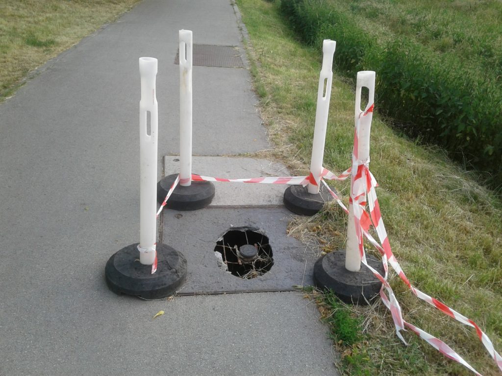 A 2010-ben épített út jelenleg ilyen állapotban van (fotó: rakosvidek.hu)