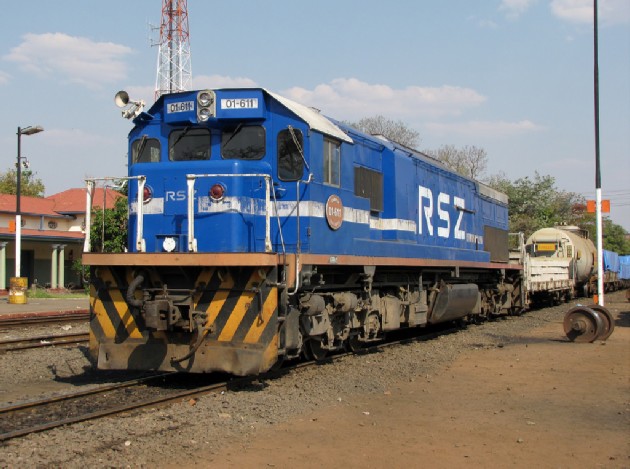 A Zambia Railways egyik mozdonya<br>(fotó: Michael Sender)