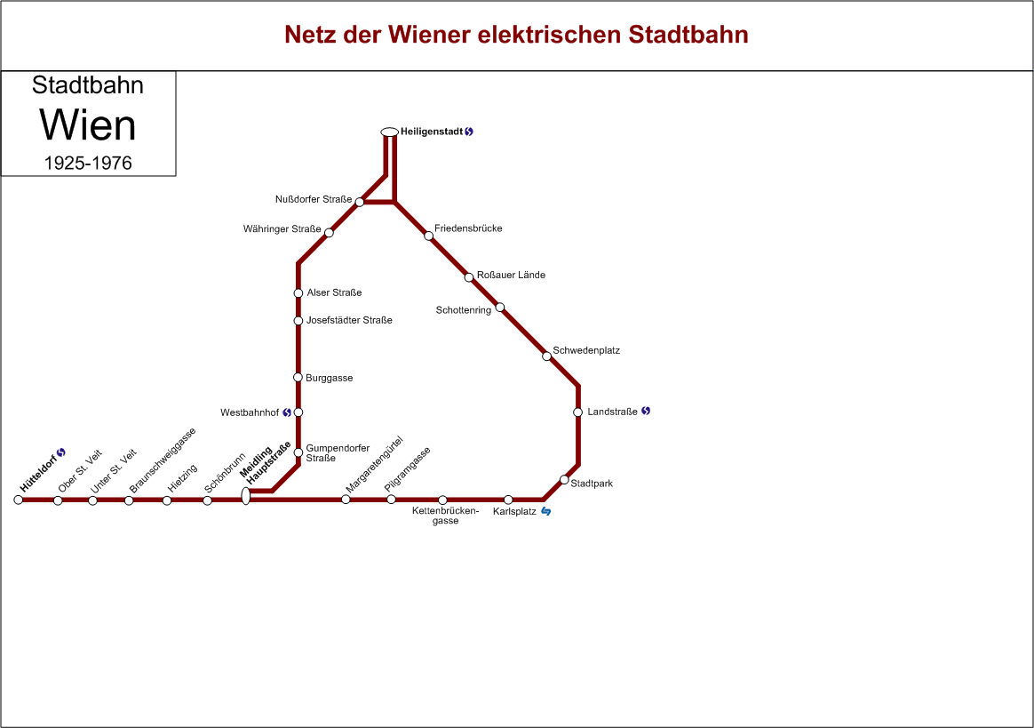A bécsi metróhálózat kiépülésének szemléltetése