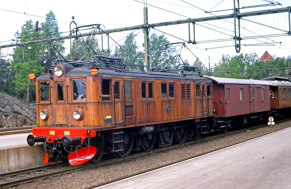 Svédország első sorozatban gyártott villamos mozdonya </br> Forrás internet