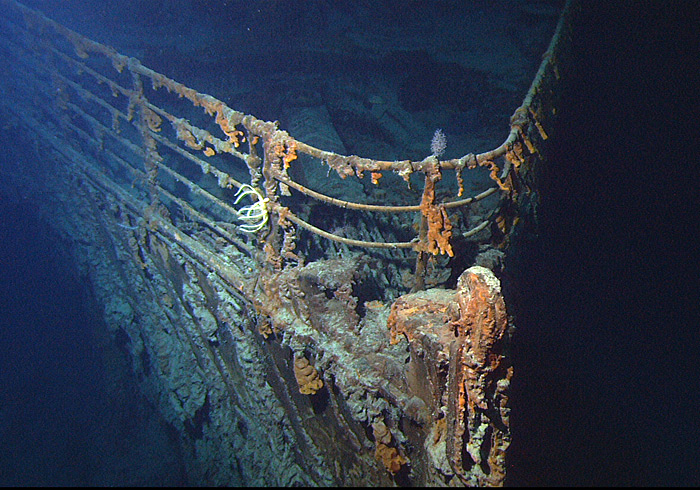 A Titanic orra a tengerfenéken