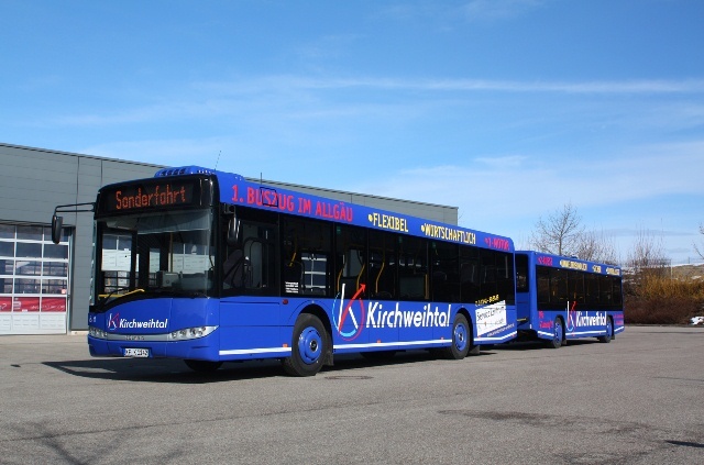 A Solaris már több német és svájci üzemeltetőnek is szállított pótkocsis buszokat<br>(fotó: Solaris)