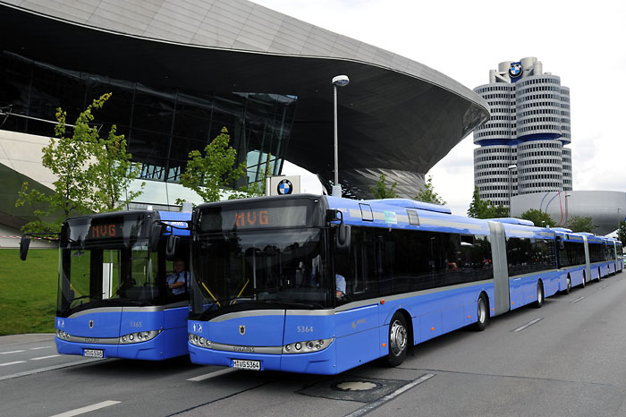 A Solaris nem ismeretlen márka a Münchner Verkehrsgesellschaft mbh (MVG) flottájában sem; korábban már szóló- és csuklós buszokat is vásároltak a lengyel cégtől<br>(fotó: MVG)