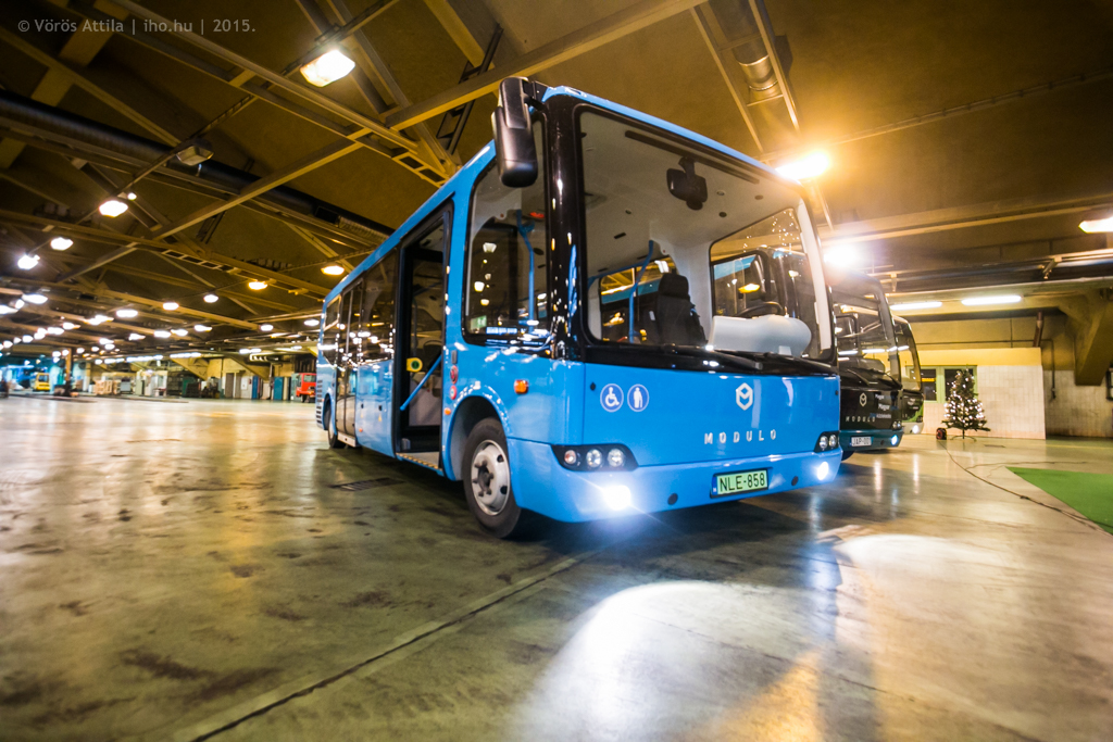 Az Evopro elektromos buszainak bemutatóján, 2015 decemberében (fotó: Vörös Attila)