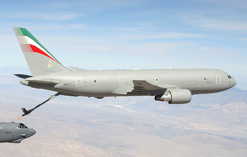 Katonai változat: egy olasz KC-767-es