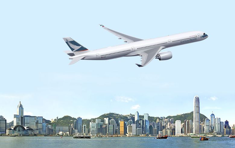 A 350-1000 Hong-Kong felett, egyelőre fantáziaképen <br>(fotók: Airbus)