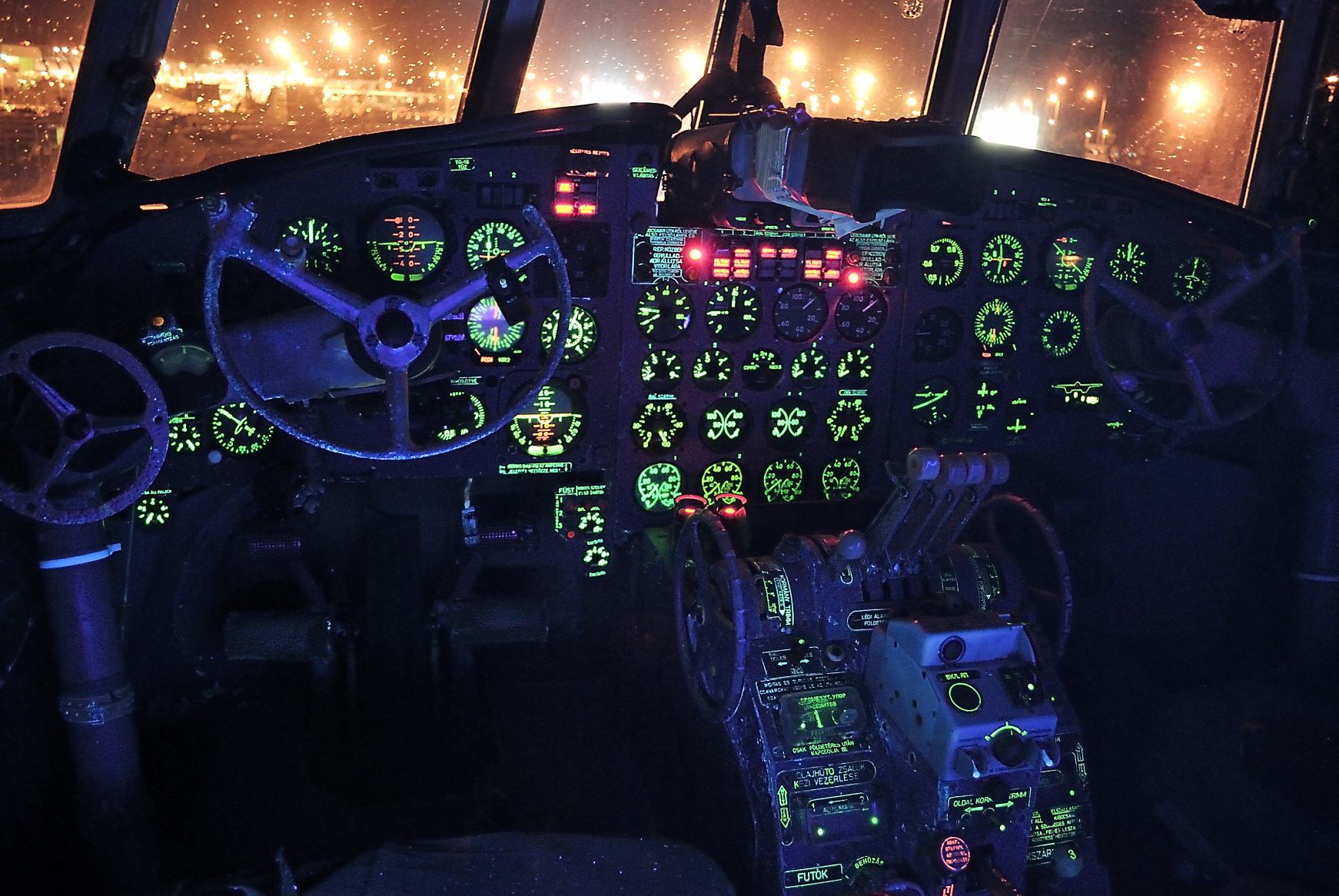 Hajdani fények az Il-18-as kabinjában