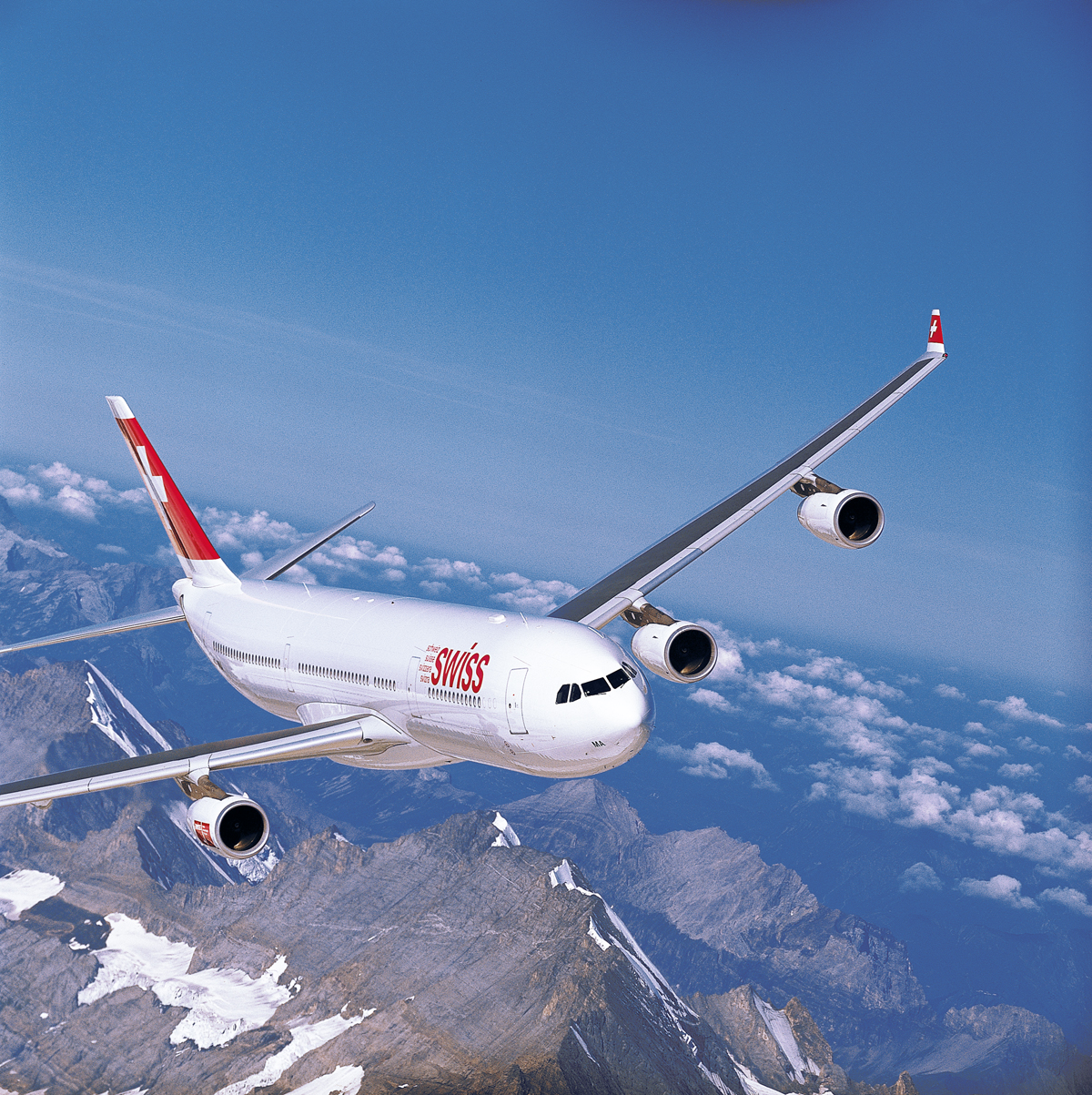 A Swiss egyik az A340-ese <br>(fotók: Swiss)