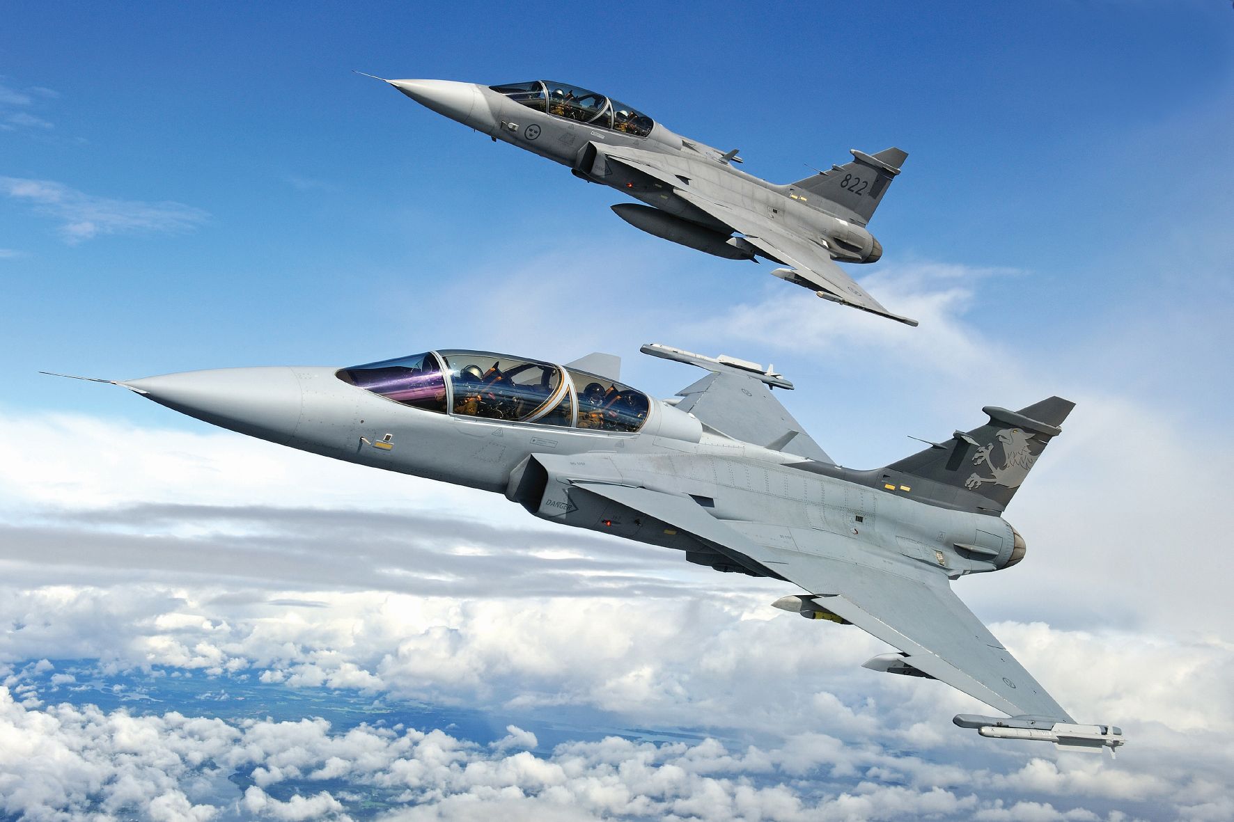 A Gripen demo-gépe: több üzemanyag, jobb radar, új feghyverek integrációja <br>(fotók: Saab, Svéd Légierő)