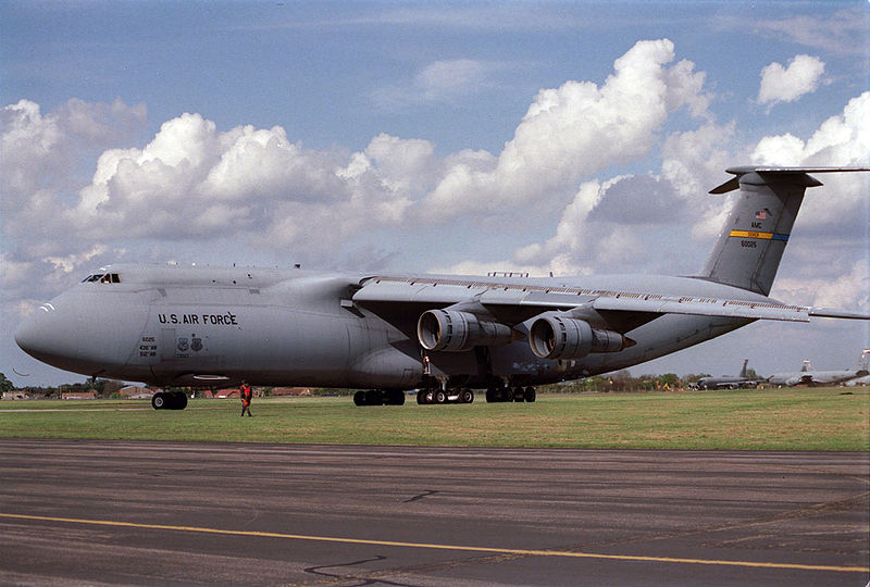 A szállítások egyik nagyágyúja: a Lockheed C-5 Galaxy...