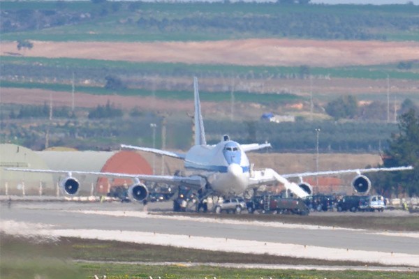 Az E4B a törökországi bázison <br>(fotók: The Aviationist)