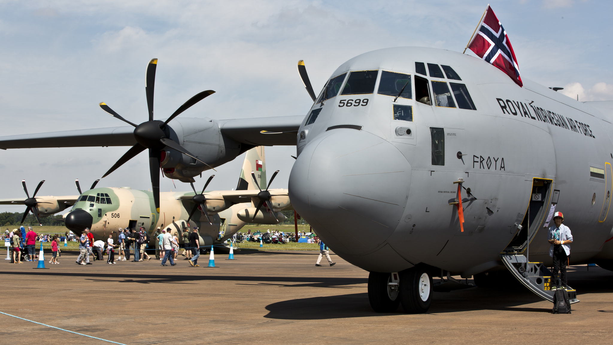 A nagy katonai repülőnapok rendszerint C-130-as találkozók egyben: Herkyk az idei RIAT-on