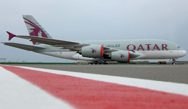 Ez a fotó még februárban készült, a Qatar összesen tíz 380-ast állít forgalomba