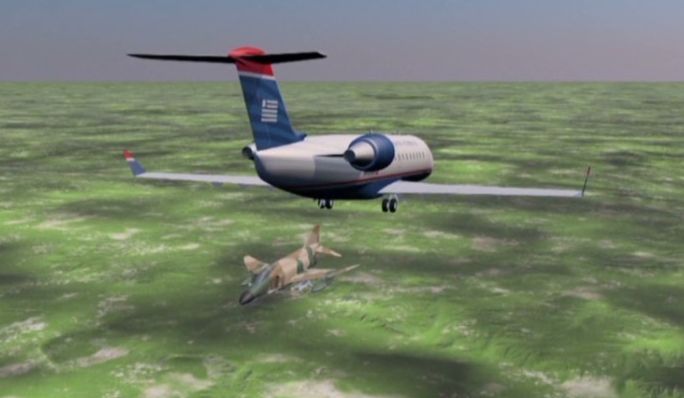 Egy korábbi incidens animációja: a regionális jet és a Phantom-modell