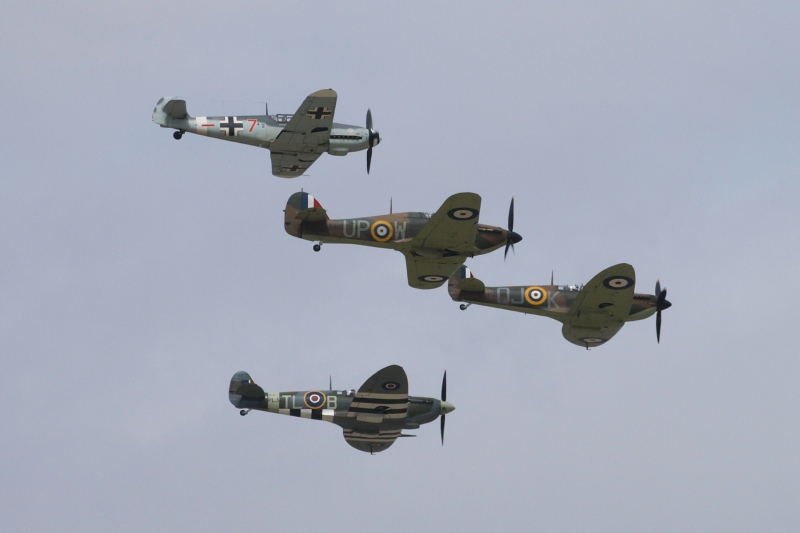 Hurricane, Spitfire, Bf-109G – szeretünk, Duxford!