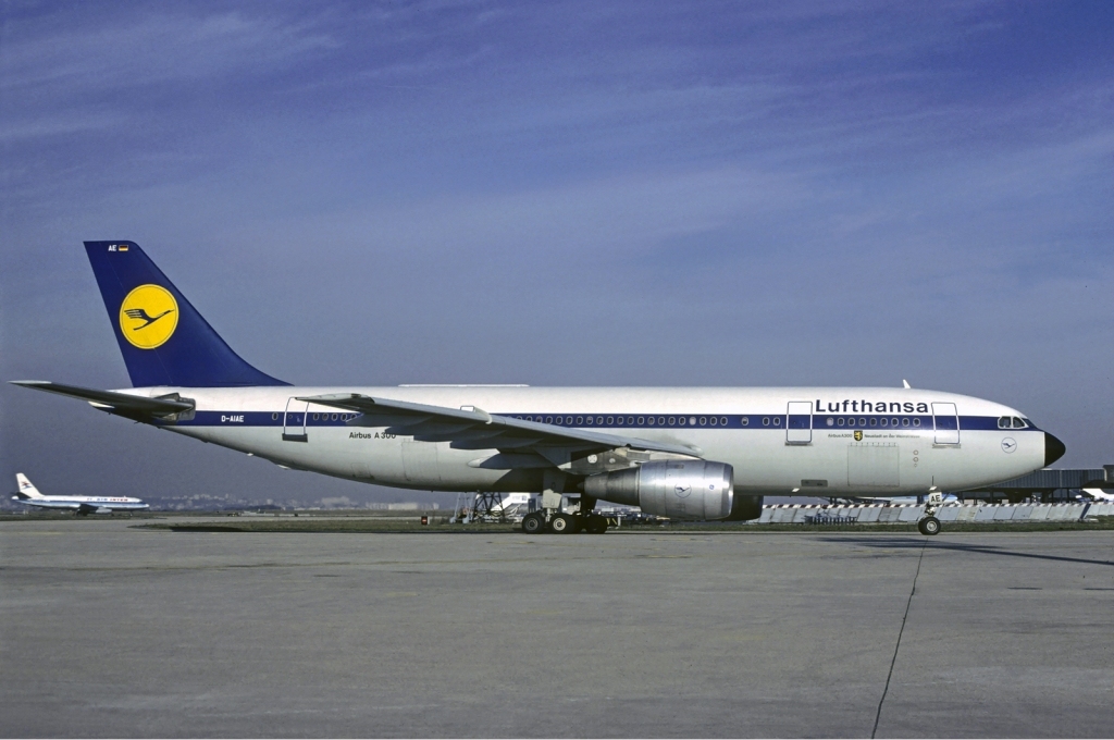 Történelmi kép: az első Lufthansa-Airbus 1976 februárjában <br>(fotó: Wikimedia)