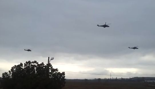 2014: orosz helikopterek a félsziget felett
