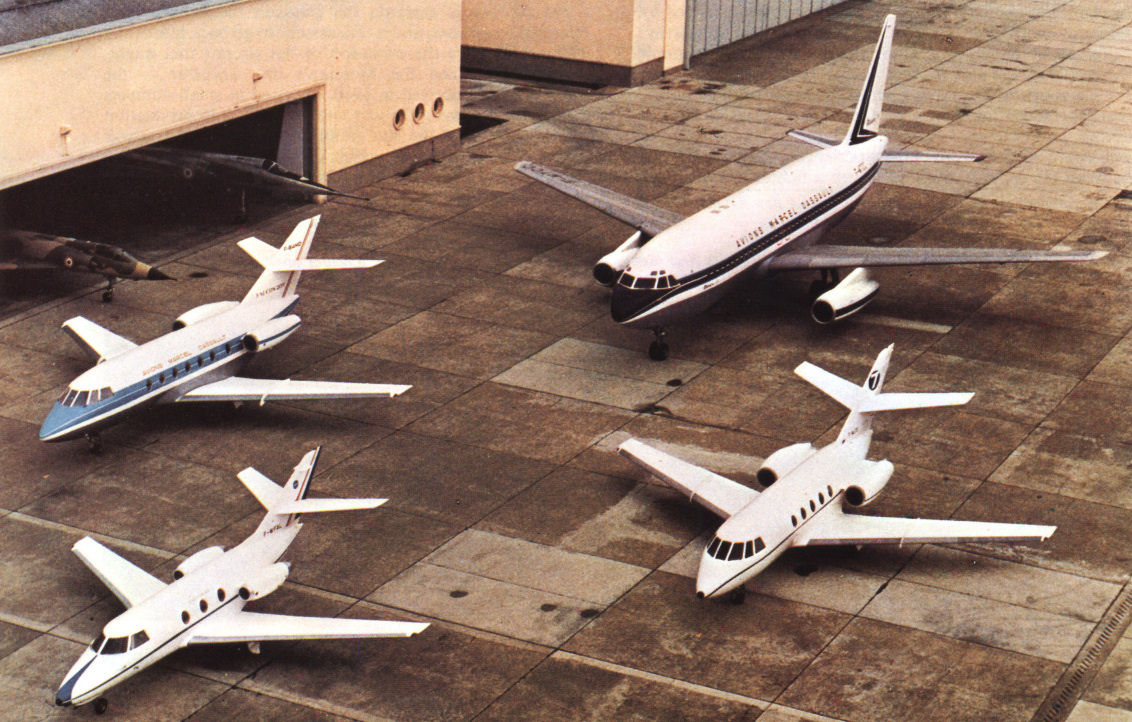 A Dassault büszkeségei a hetvenes évek elején: az üzleti gépek mai is sikeresek