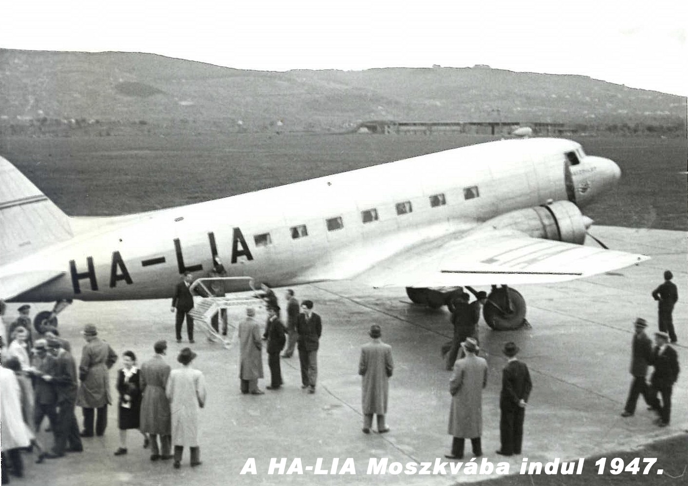Az első Li-2-es, a HA-LIA (fotó: Li-2.hu)