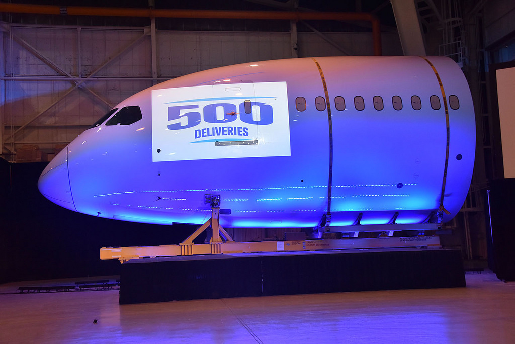 Wichitában októberben ünnepelték az ötszázadik 787-orrszekciót