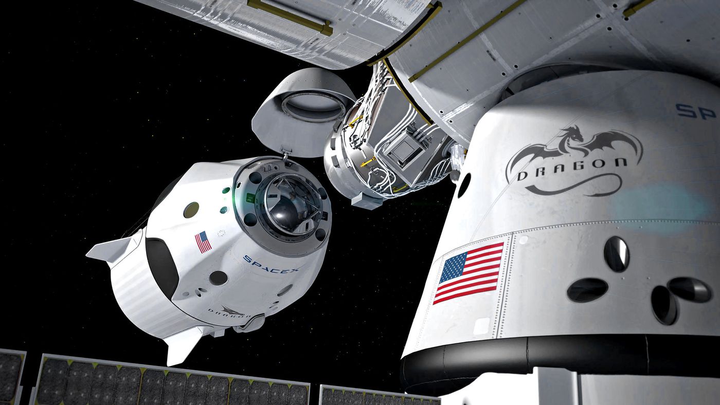 A SpaceX személyszállító Dragon űrhajója, egyelőre fantáziarajzon