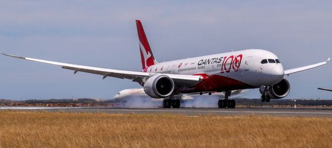 Landolás London felől (fotó: Qantas)