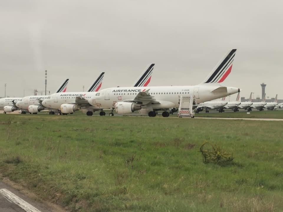 Párizs, CDG, Air France parkoló<br>(fotó: aeronews.global)