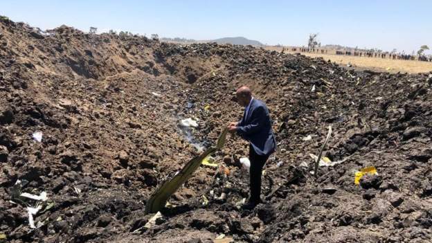 A legtöbb áldozatot követelő tavalyi baleset: az Ethiopian 737 MAX lezuhanása (fotó: Ethiopian)