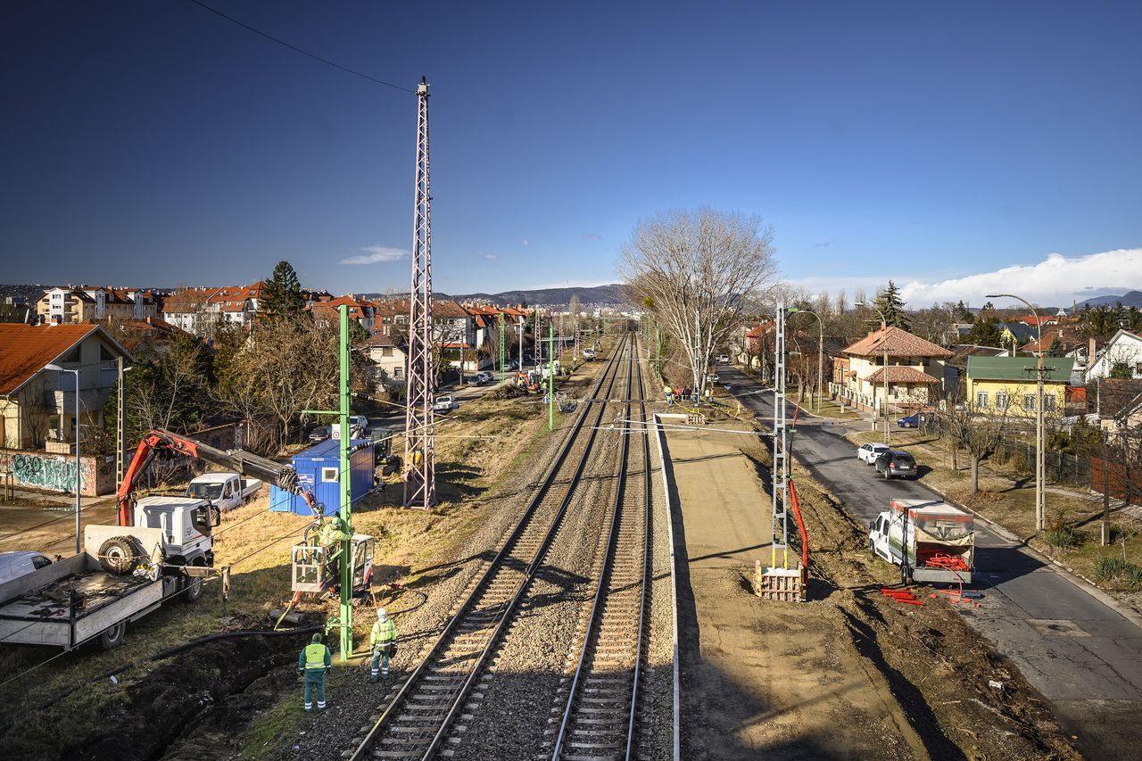 Új megálló épül a Körvasúton: Újpalotát használva, Rákosig közlekednek majd áprilistól a piliscsabai kirohanósok (fotó: MÁV-Start)