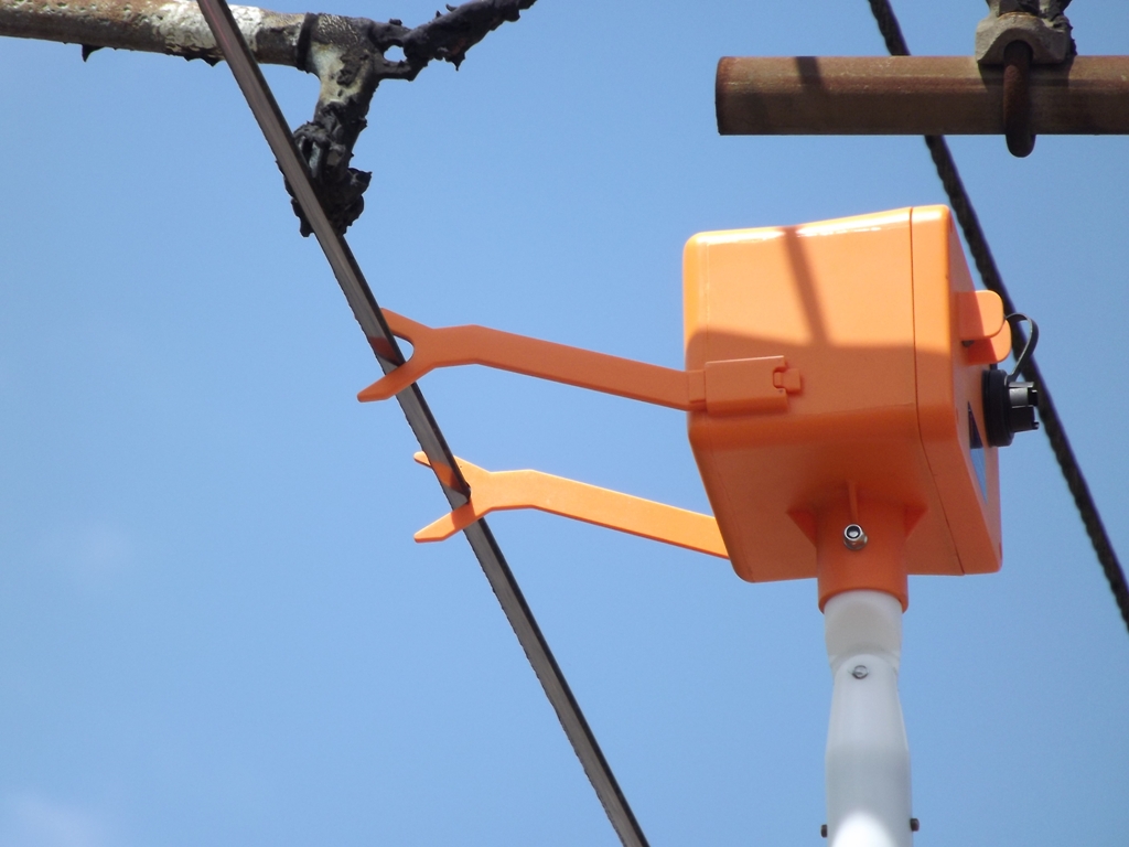 Tesztüzemben az iP-10 típusú felsővezeték-ellenőrző kamera<br>(fotó: Network Rail)