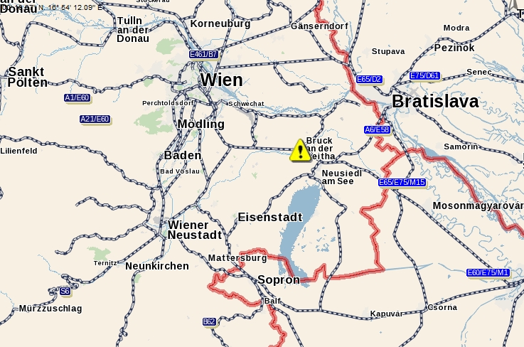 parndorf térkép IHO   Vasút   Baleset Brucknál parndorf térkép