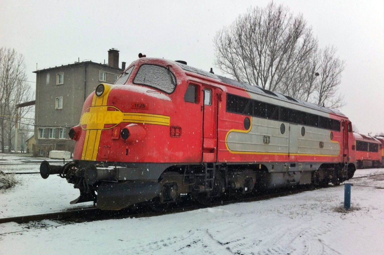 Dombóváron esett az első hó itthon a gépre<br>(fotó: Arnold László)