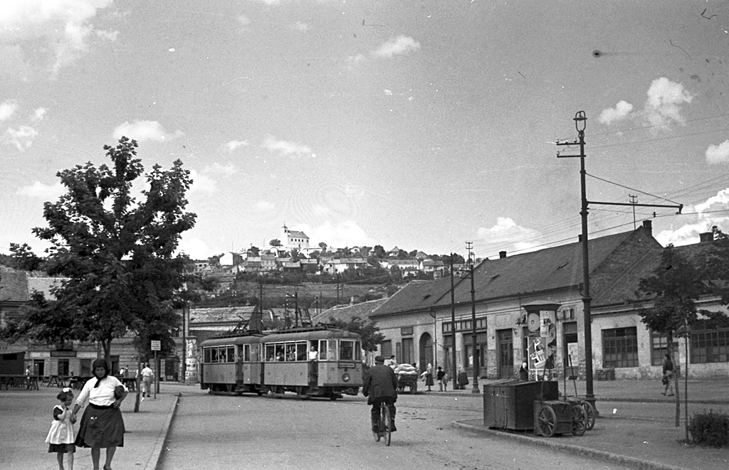 Pécs, Búza tér az ötvenes években