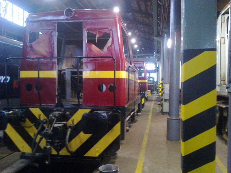 T212-es mozdonyok felújítás alatt