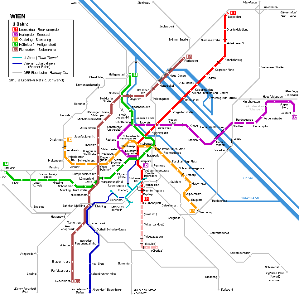bécs metró térkép IHO   Vasút   Megkezdődött a bécsi U1 es hosszabbítása bécs metró térkép