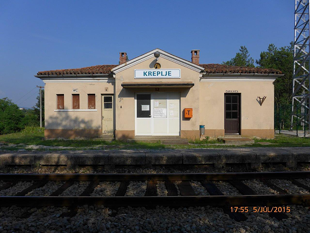Kreplje vasútállomása<br>A képre kattintva galéria nyílik<br>(Horváth Imre felvételei)
