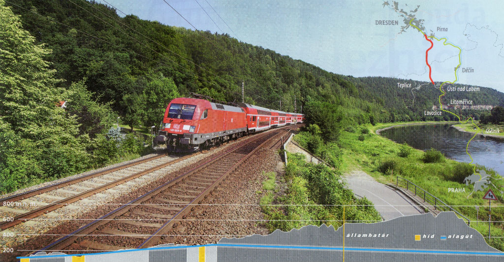 A megaprojekt teljesen új vasútvonal építésével számol a német–cseh határon