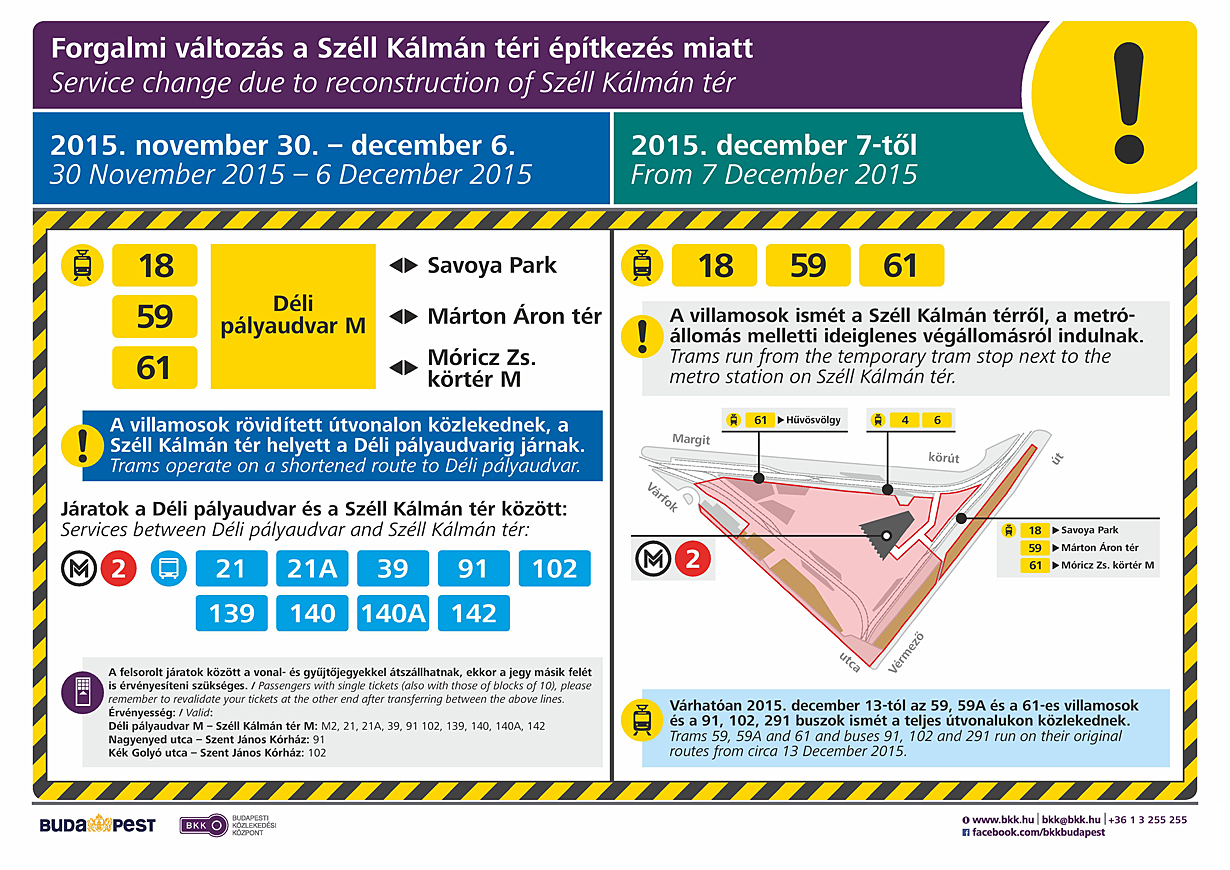 Így fog kinézni a tér közlekedése december 7-étől. A képre kattintva galéria nyílik (forrás: BKK)