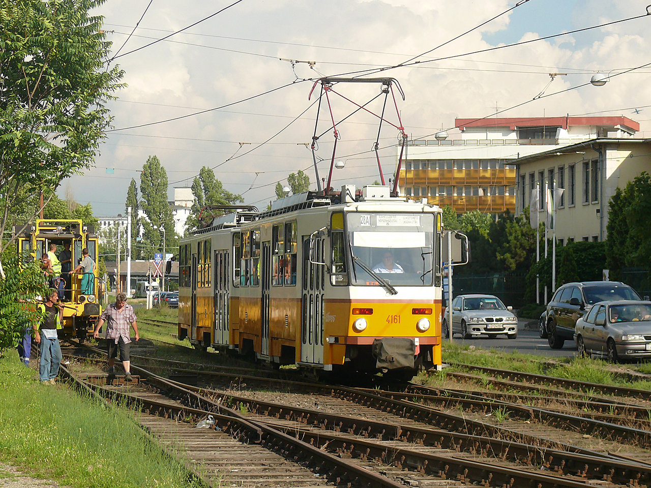 A 28A villamos végállomása ideiglenesen a Sörgyárnál lesz (Kemsei Zoltán felvétele)