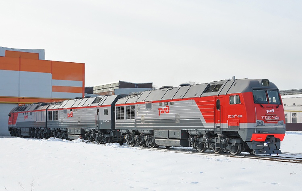 A hatalmas gépszörnyet a Bajkál-Amúr vasútvonalon tervezi használni az RZSD (forrás: Railway Gazette)