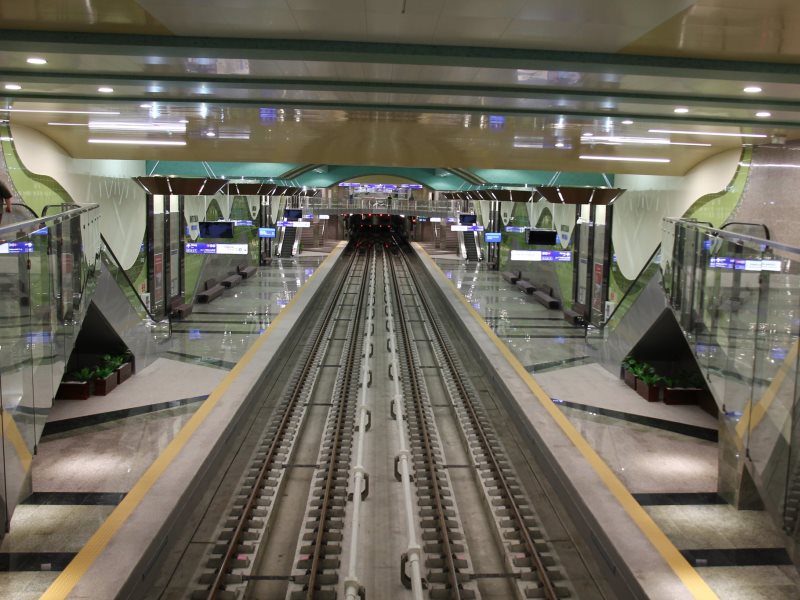 Szófia 2012-ben megnyitott második metróvonala egy 1,3 kilométeres szakasszal bővül a napokban. A felvételen az új déli végállomás, a Vitosa látható (fotó: Railway Gazette)