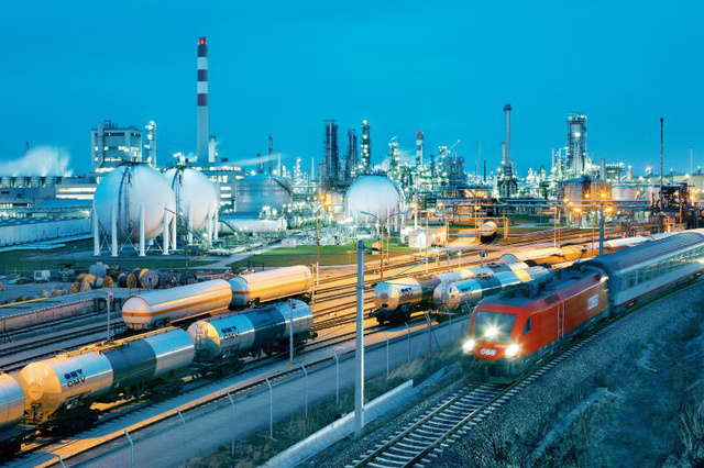 Az osztrák OMV az ásványi olaj és más petrolkémiai termékeinek harminckét százalékát már vasúton szállítja