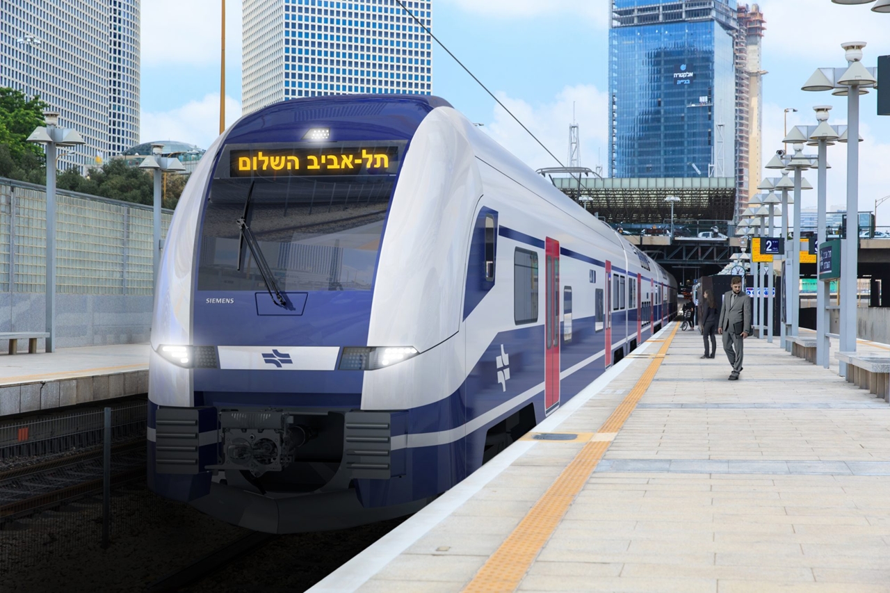 Első körben huszonnégy kétszintes Desiro HC motorvonatot rendelt meg az Israel Railways a Siemenstől (forrás: Railway Gazette)