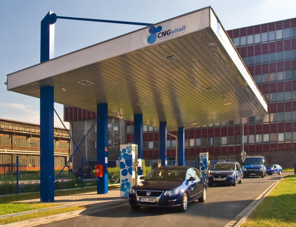 CNG töltőállomás Ostraván<br>(fotók: Vítkovice Machinery Group)