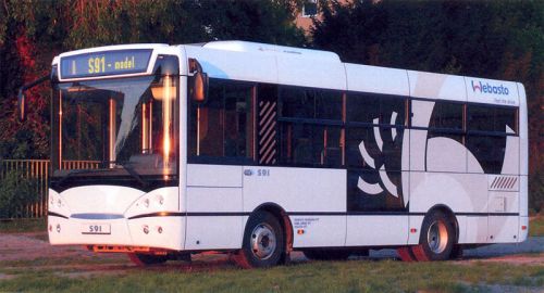 Az S91-es modell egy gyári fotón. (Forrás: bkv.hu)