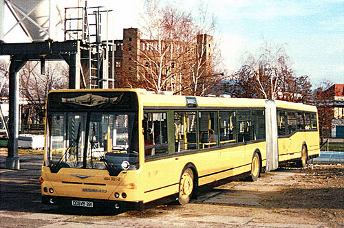 Az egyik elkészült drezdai kocsi egy ideig a német városban próbázott<br/>(Forrás: Ikarus Bus Club)
