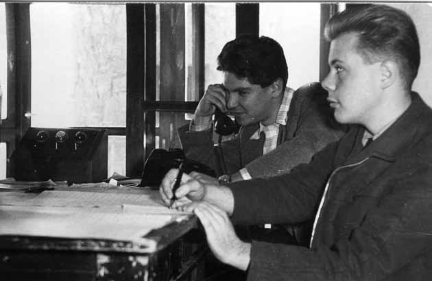 Ferihegy, Malév repülésirányító osztály, adatközlő, 1960, Szirmák Szilárddal