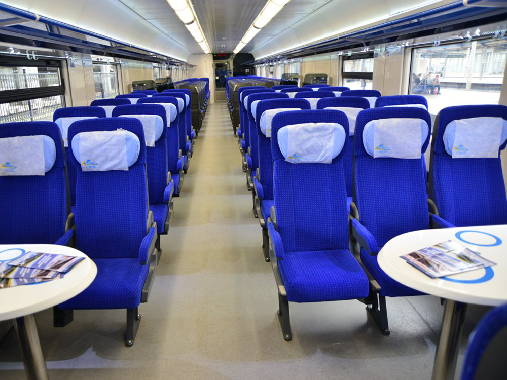 Az intercity-forgalomra létrehozott Tarpan utastere