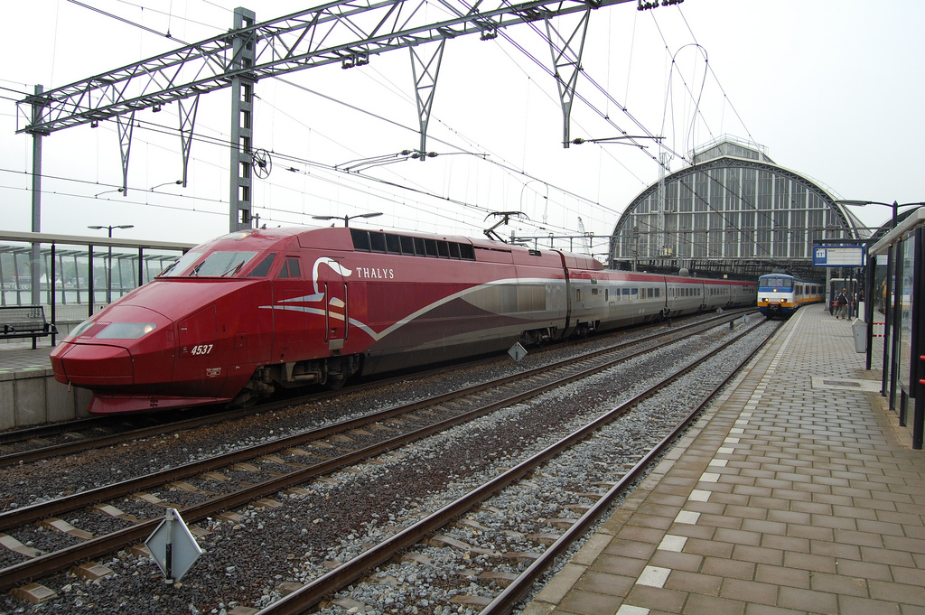 Az Amszterdam Centraalról induló Thalysok újabb célállomást kaptak a Lille-be járó napi két vonatpárral<br>(forrás: Wikipedia)
