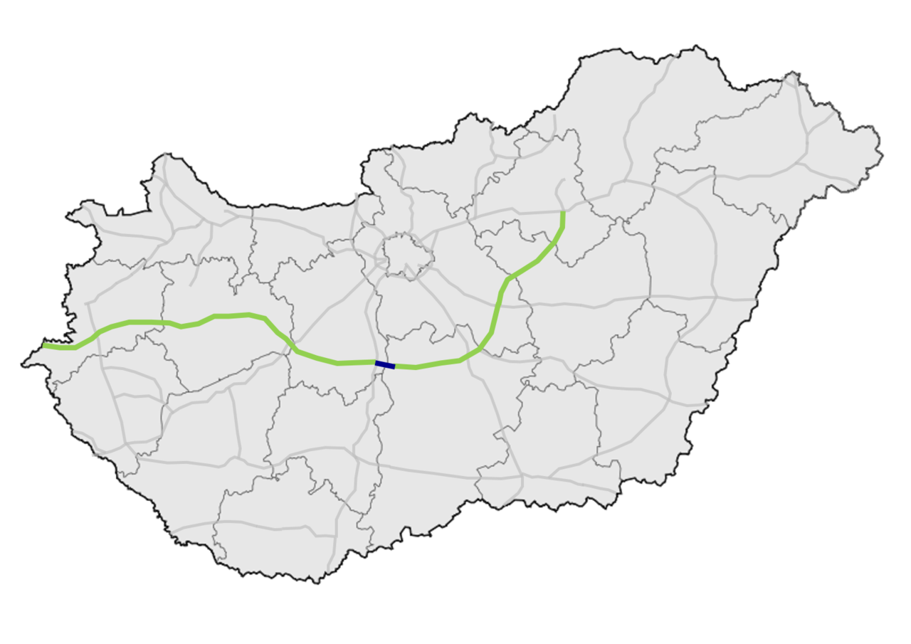 Négy cég tervezheti meg az M8-as Kecskemét és az M7-es autópálya közötti szakaszát (kép forrása: Wikipedia)